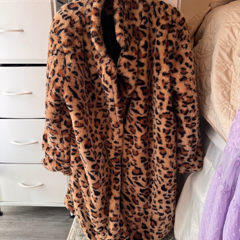Faux fur coat